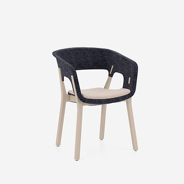 njord-occasional and meeting chair-4legs stackable wooden frame light tan seat