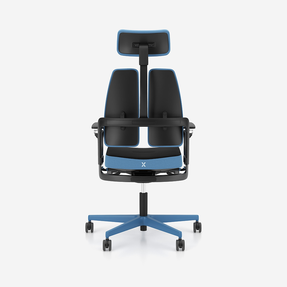 Thumbnail: Xilium G Gaming Chair Red - Rear View