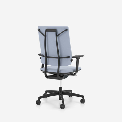 sail office swivel chair by nowy styl, polished armrests, upholstered backrest, sy-sda mechanism, camira lucia fabric yb086 - 3