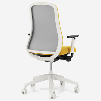 Souly office swivel chair with an upholstered back rest