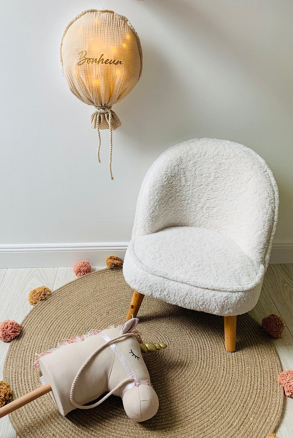 Miniature : Ballon veilleuse beige