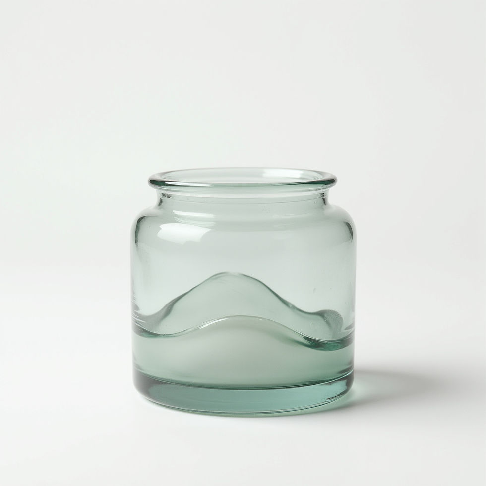 Ocean Glass Keepsake Jar
