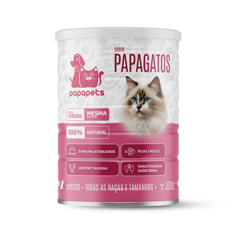 ALIMENTO NATURAL SABOR PAPAGATOS 300g
