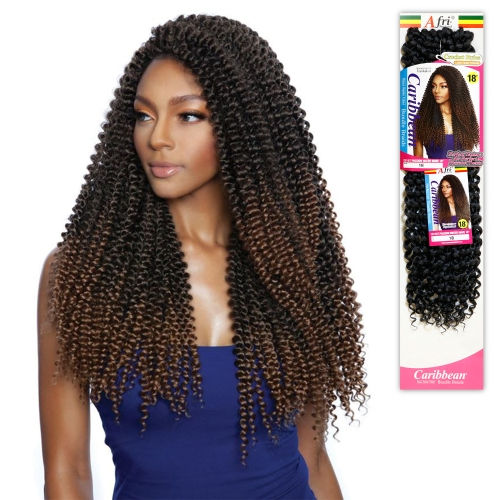 Afri Caribbean Water Wave 18"
