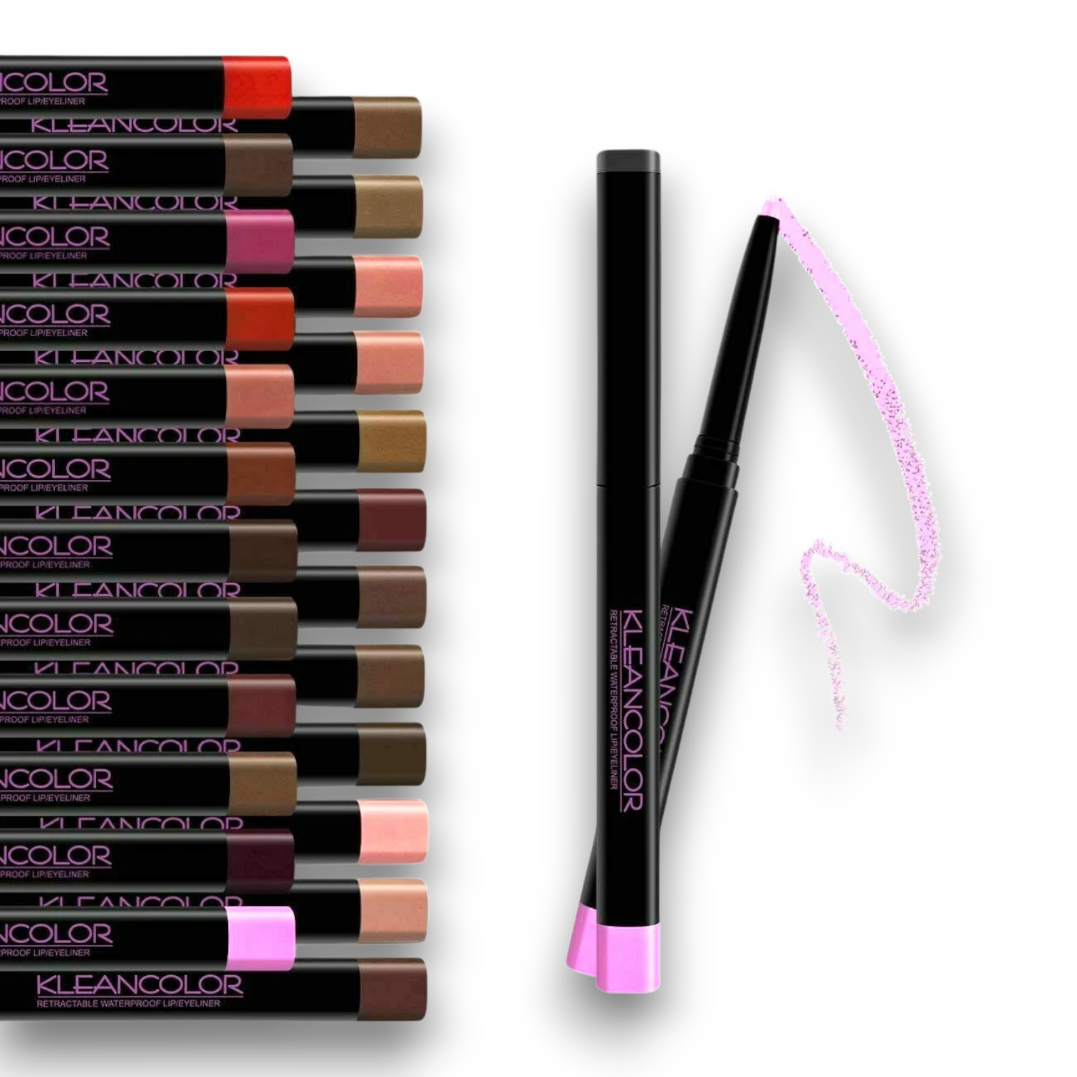 KLEANCOLOR Retractable Waterproof Lip & Eye Liner