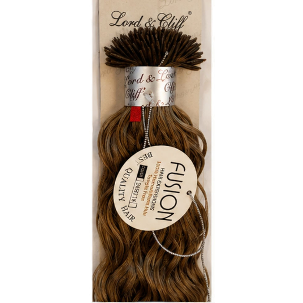 Thumbnail: Lord and Cliff Fusion 90pc Hair Extensions 100% Human Remi Hair Spanish Wave 16"