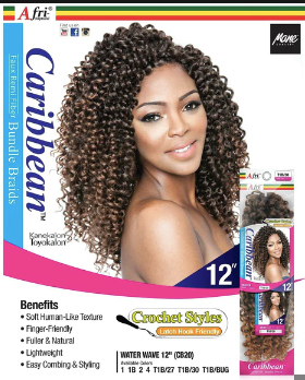 Afri Caribbean Water Wave 12"