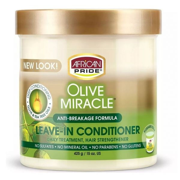 African Pride Olive Miracle Leave-In Conditioner, 15 oz.