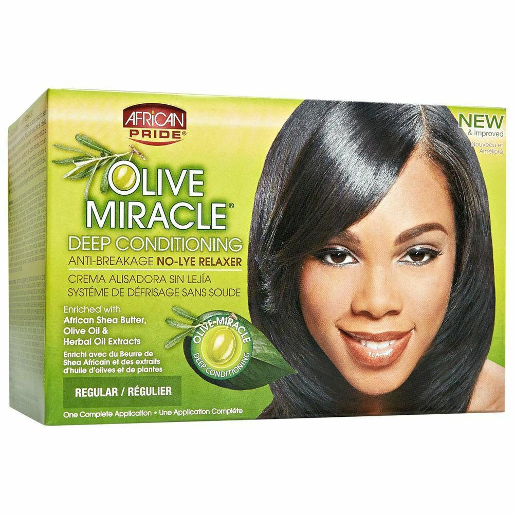 African Pride Olive Miracle Deep Conditioning No-Lye Relaxer