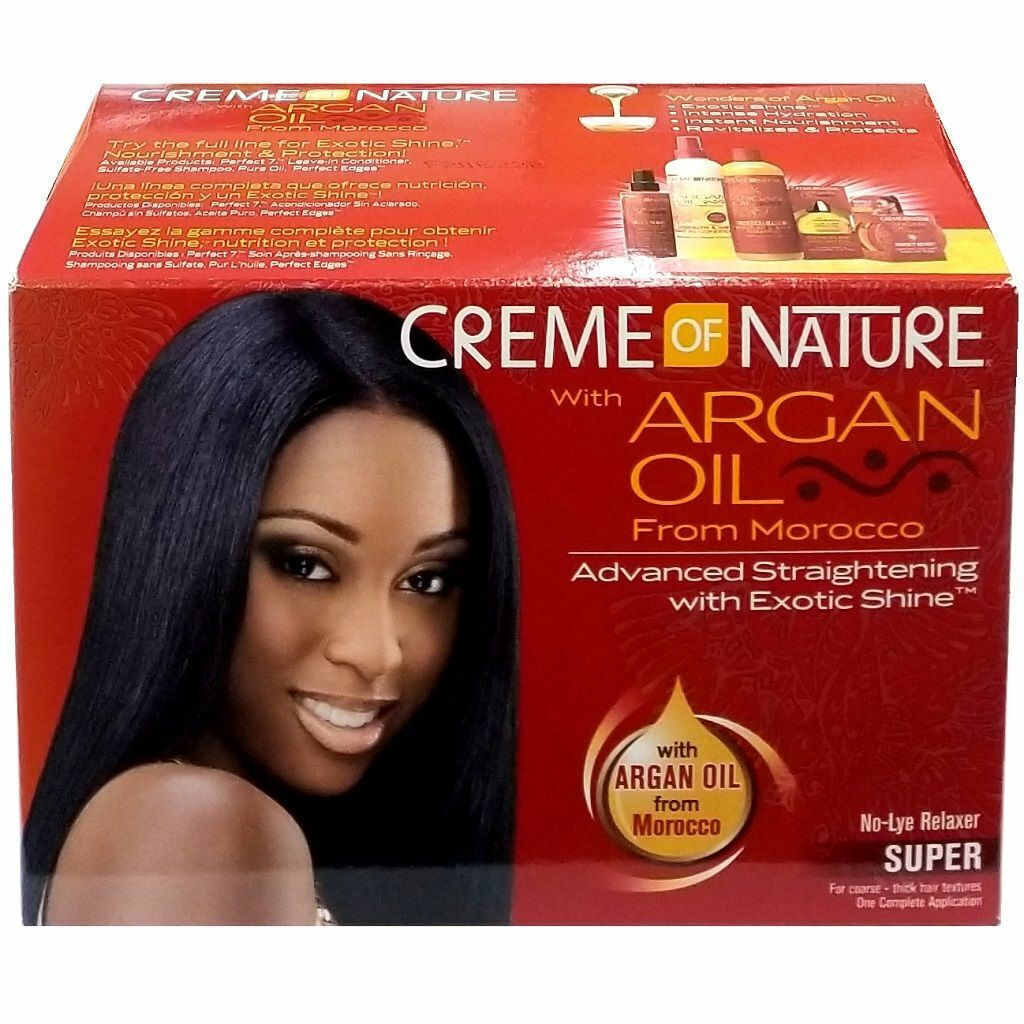 Creme of Nature with Argan Oil No-Lye Relaxer, Super