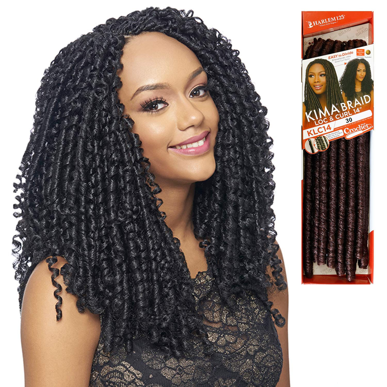 Harlem125 KIMA Braid Loc & Curl 14"