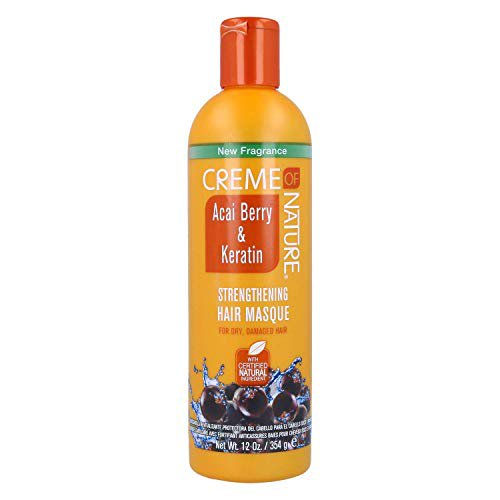 Creme of Nature Acai Berry & Keratin Strengthening Hair Masque, 12 oz.