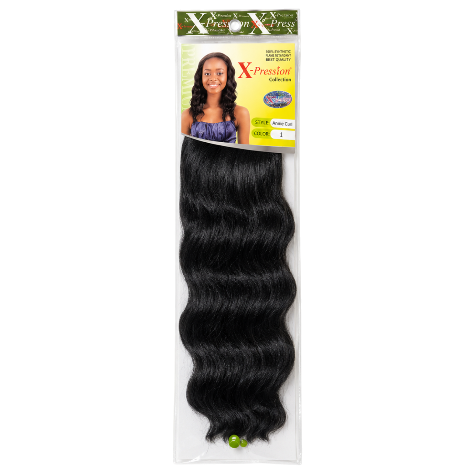 X-pression Collection Annie 100% Synthetic Best Quality Weave, Color 1
