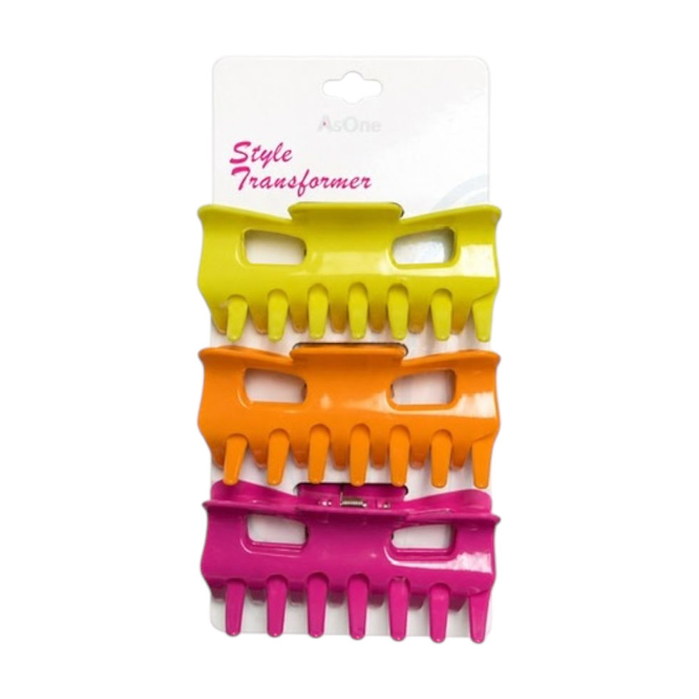 Thumbnail: Style Transformer Large Hair Claw Clip Set 3CT