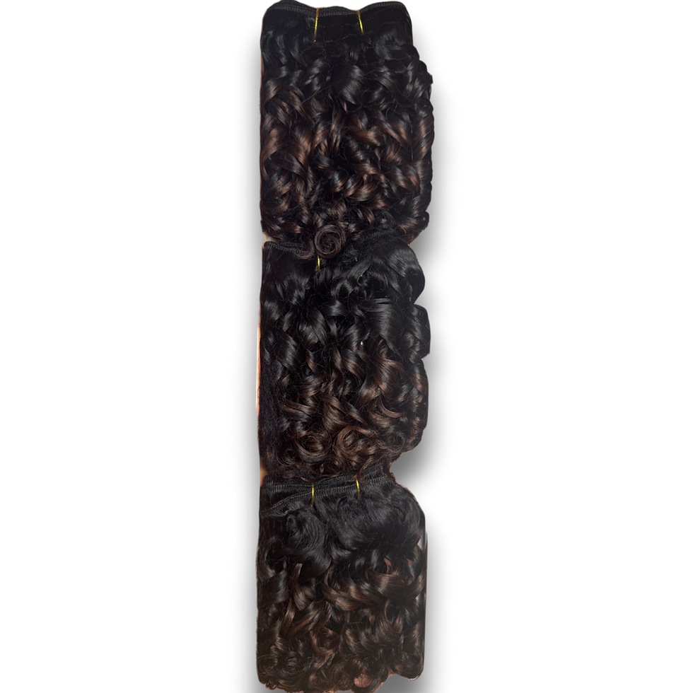 Thumbnail: Amy Shortcut Series 3pc Set Freya N-Spring Curl 100% Human hair Premium Plus