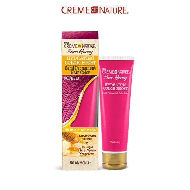 Creme of Nature Pure Honey Hydrating Color Boost Silky Jet Black