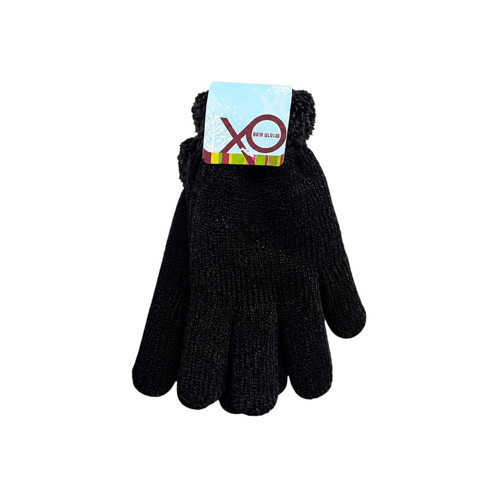 Thumbnail: OX Warm Knit Winter Gloves – Black, 1 Pair