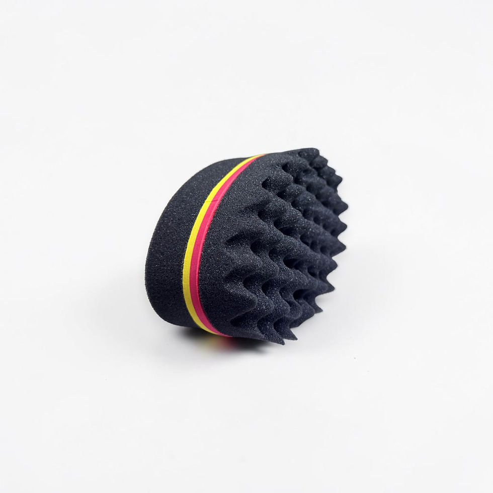 Thumbnail: Big Holes Barber Hair Brush Twist Sponge Dreads Locking Afro Curl Wave Hair Tool