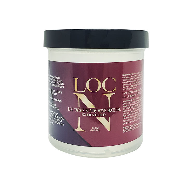 Loc N Twists Braids Wave Extra Hold Edge Gel, 16 oz.