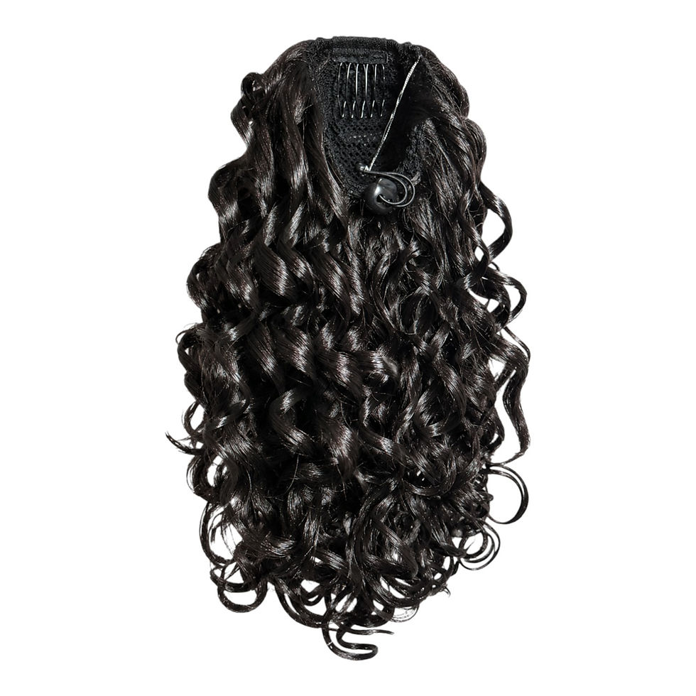 Thumbnail: Afrobeauty DrawString Ponytail Henna