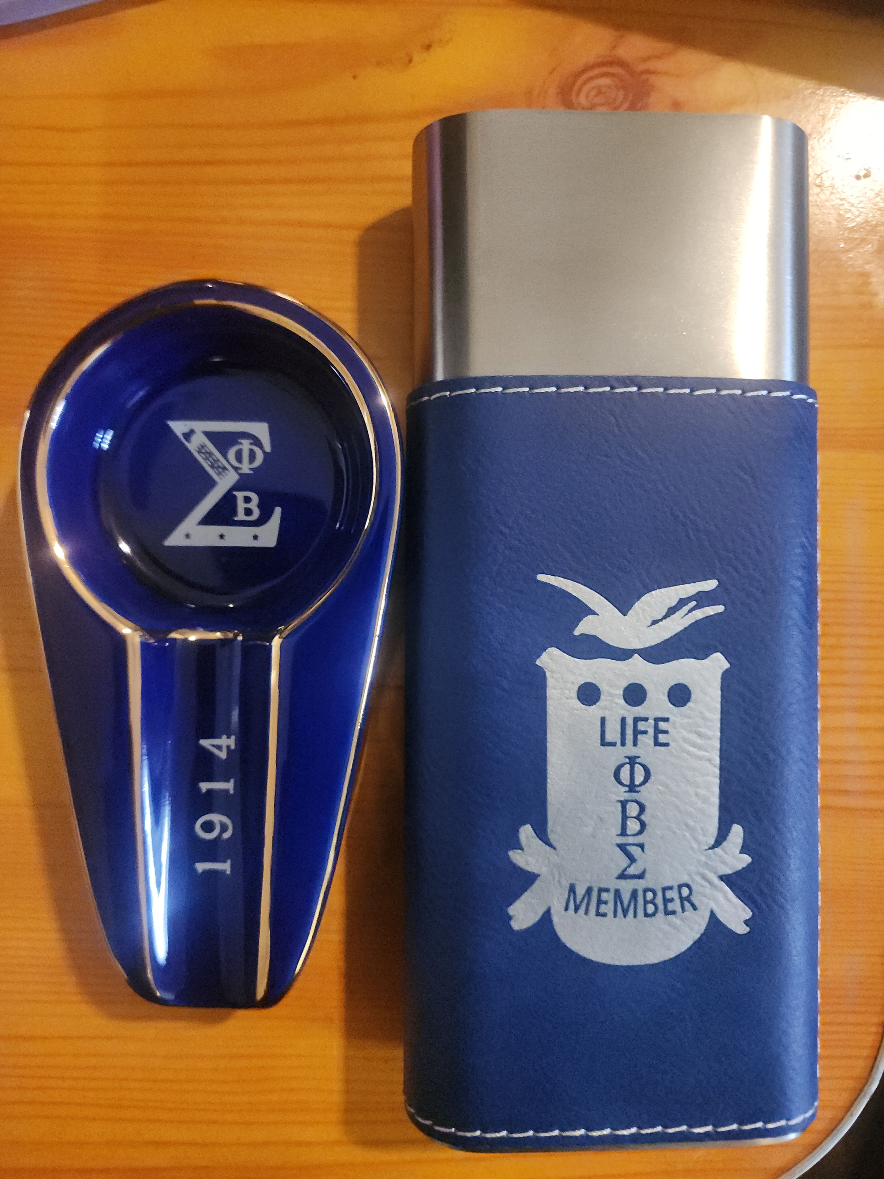 LM Cigar Case with 1914 on back.