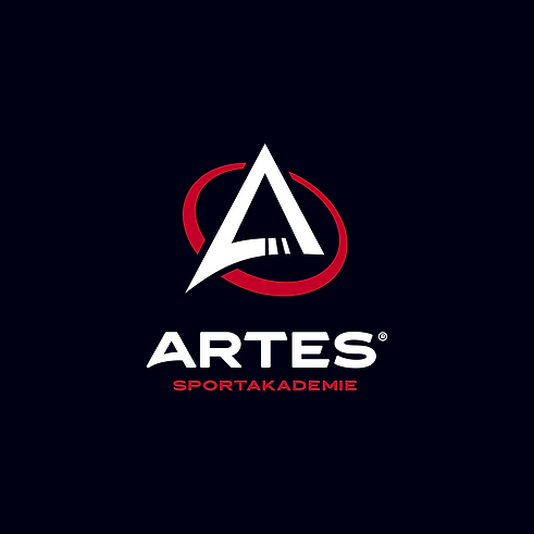 Artes logo - vertical - BG black.png