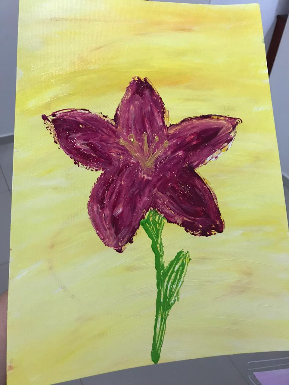 Pintura recebida no dia 16/03/20, pelo grupo Leonardo da Vinci