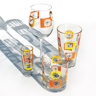 Atomic Orange Glassware