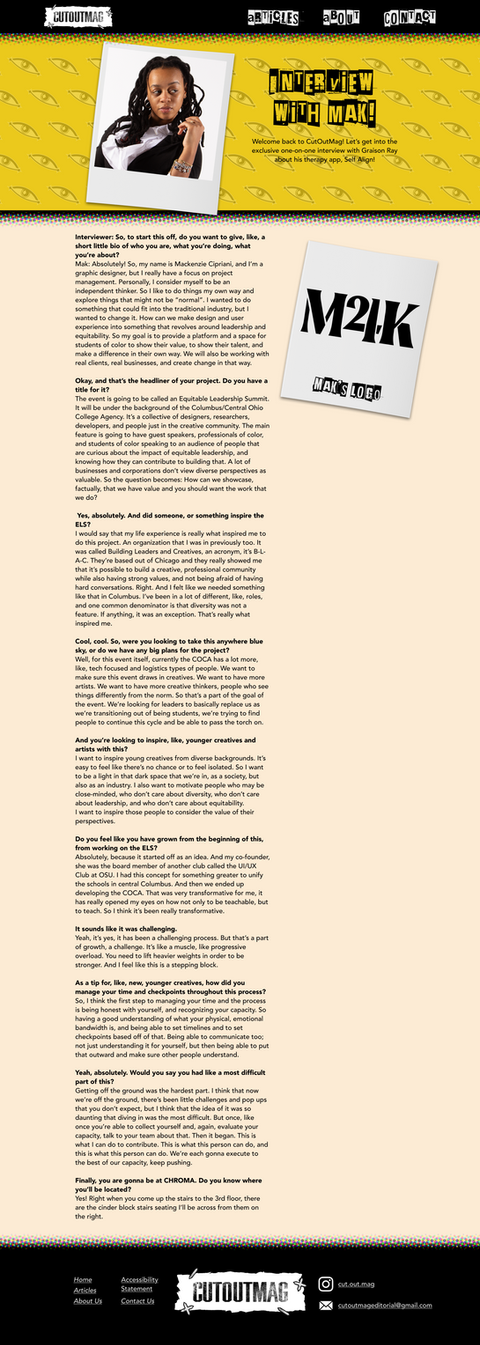 Mak interview