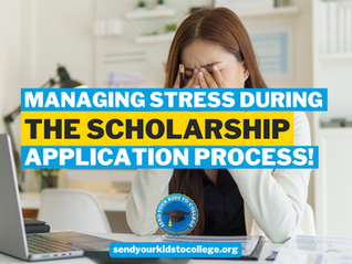Managing Stress During the Scholarship Application Process