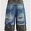 Thumbnail: Men's Grunge Simple Style Casual Denim Shorts