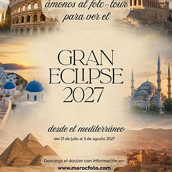 Foto Tour al Eclipse total de sol 2027