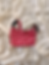 red pink white heart print tote back black lining