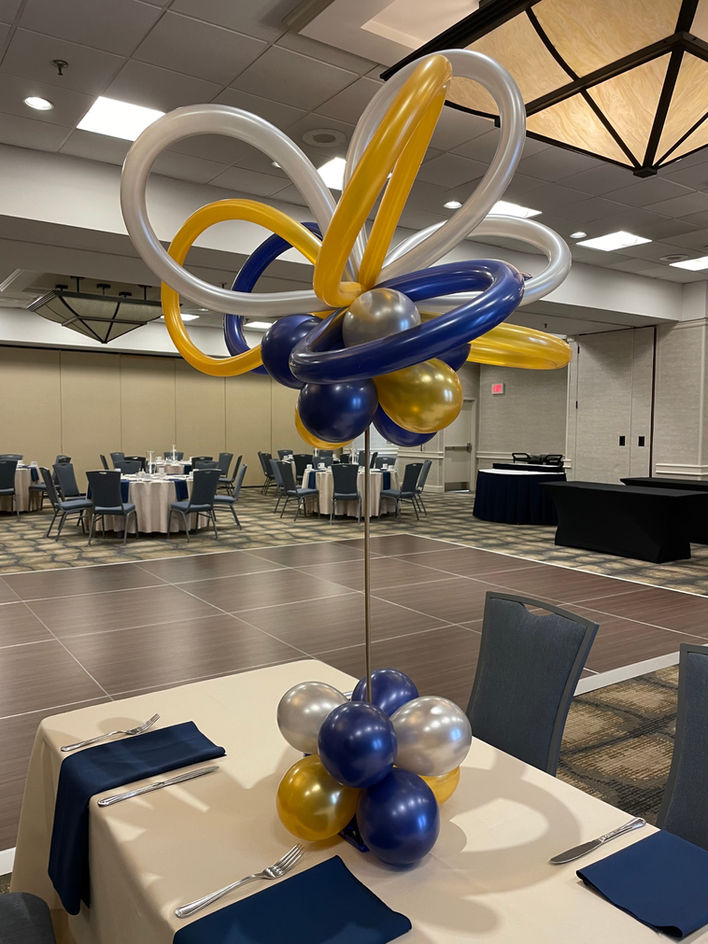 Centerpiece 260 gold blue silver 
