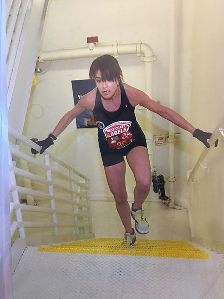 Sally stair climbing
