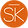 Sally Kalksma initials favicon orange logo