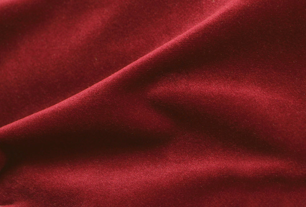Cozy Velvet Lipstick Red Fabric