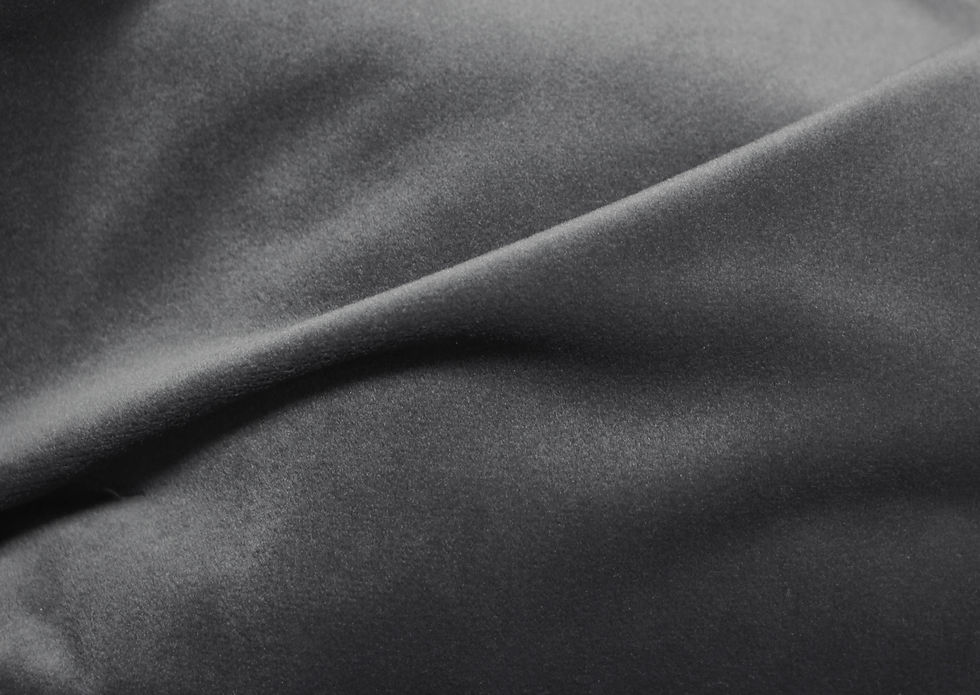 Cozy Velvet Charcoal Gray Fabric