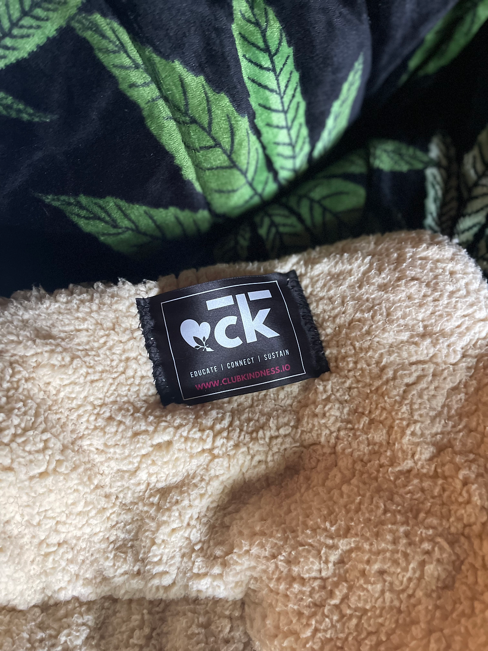 Thumbnail: Weed Leaf Quilted Sherpa Throw