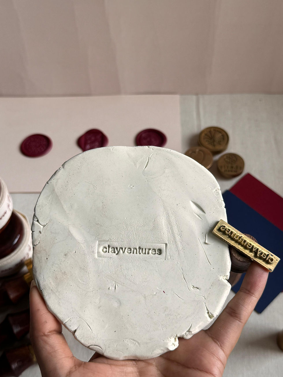 Thumbnail: Classic Custom Pottery Clay Stamp