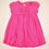 Thumbnail: Dress in deep pink. Short sleeve Gathered at cuffs and shoulders.