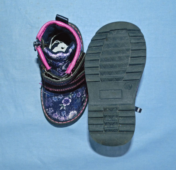 Thumbnail: Boot has floral pattern.