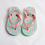 Thumbnail: Plip flops in green and peach. Size 165mm long insde