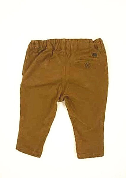 Thumbnail: Trousers. Medium tan. Elasticated back waist.  4-6 months.