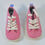Thumbnail: Boot in pink with white laces. Size 12-18 months,3 uk.