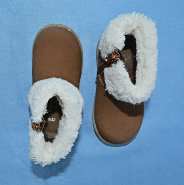 Thumbnail: Ankle boot with faux fur trim.