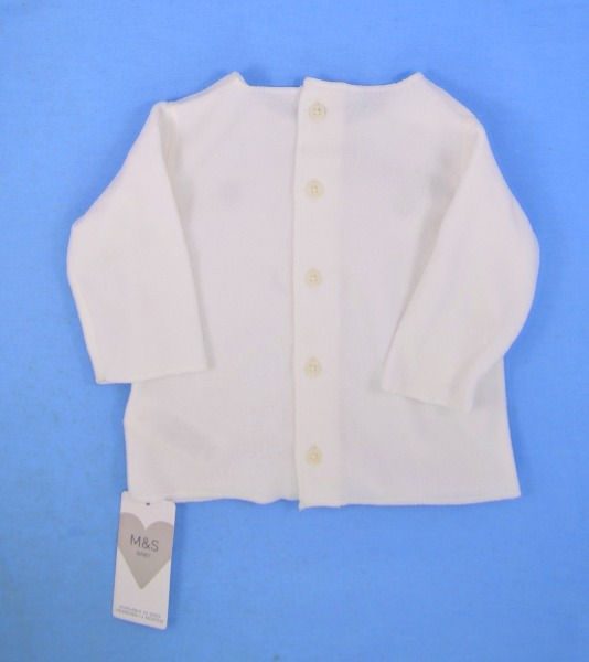 Thumbnail: 5 button fastening full length of back. Light fleece look material.