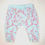 Thumbnail: Trousers. Turquoise with a cherry blossom design.6-9 months