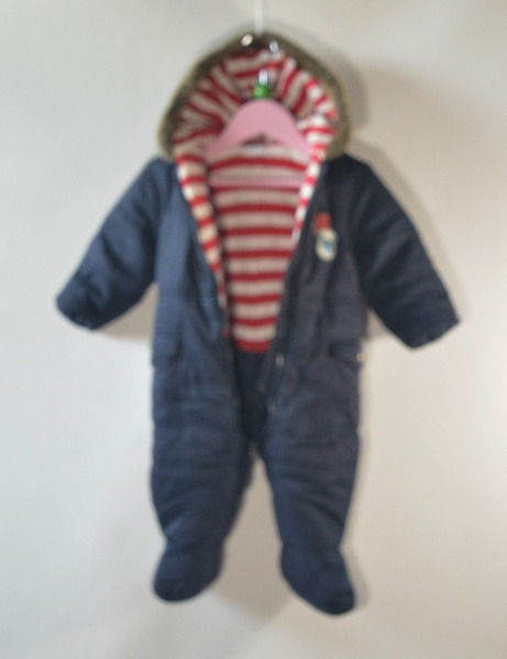 Thumbnail: Semi-quilted.Fully lined.Fur trim to hood.'Junior J' and aeroplane badges on front.
