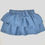 Thumbnail: Blue skirt. Elasticated waist. Tiered skirt with bow on front